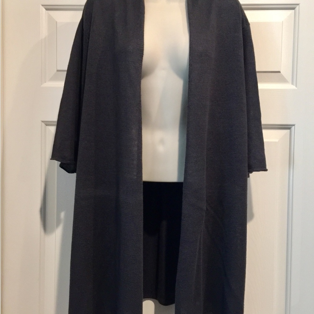 Eileen Fisher Sweater in Grey 100% Linen  NWOT